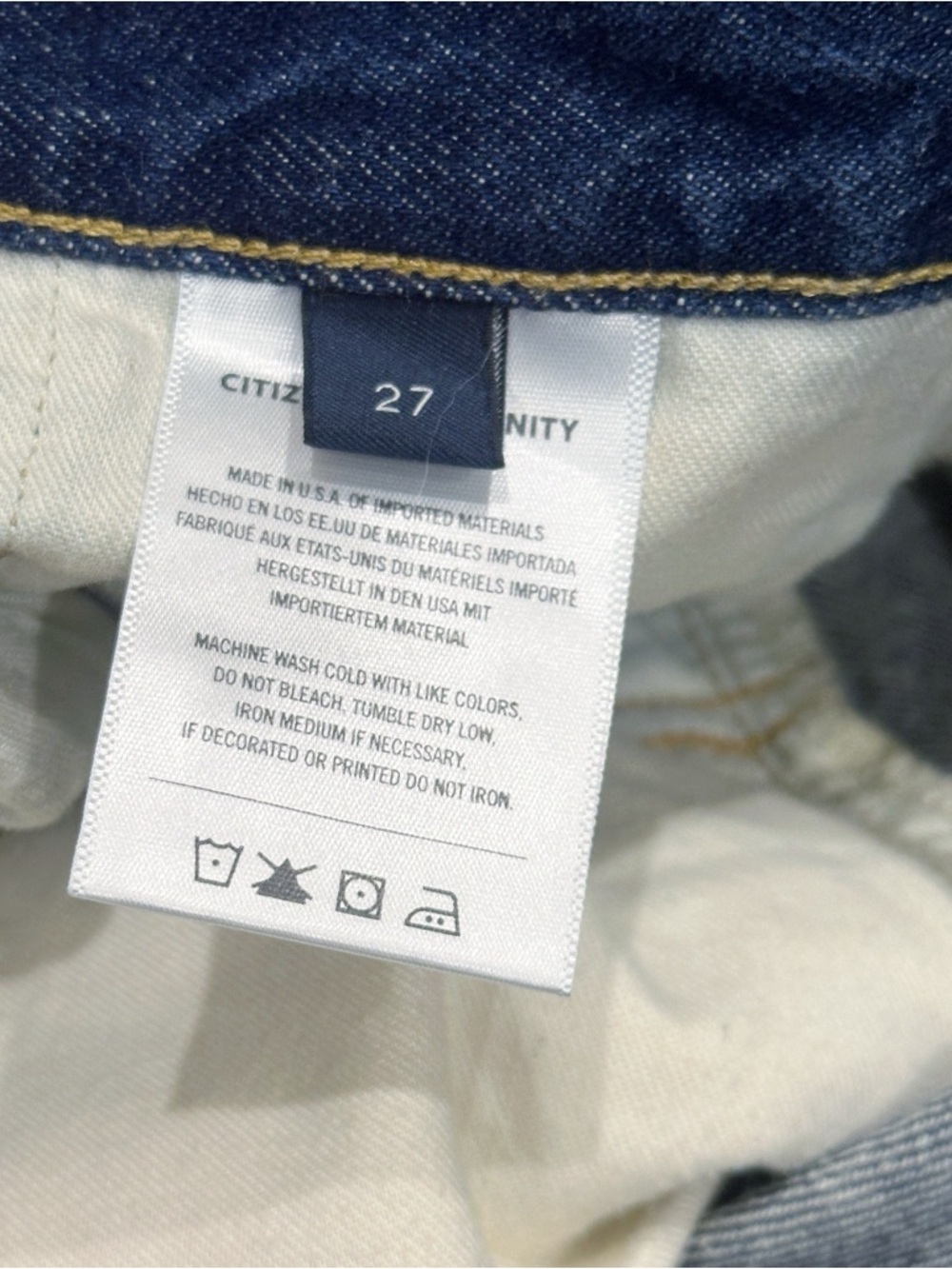 Citizens Of Humanity Indigo Wide-Leg Frayed-Hem Jeans - Picture 10 of 11